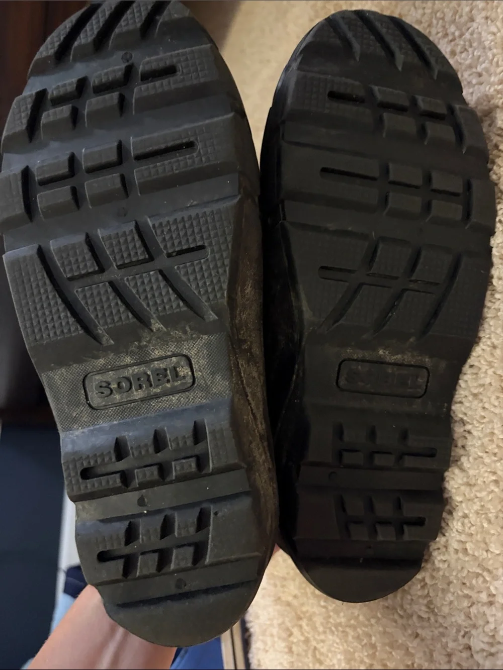Sorel Black and Red Kids Insulated Snow Boots